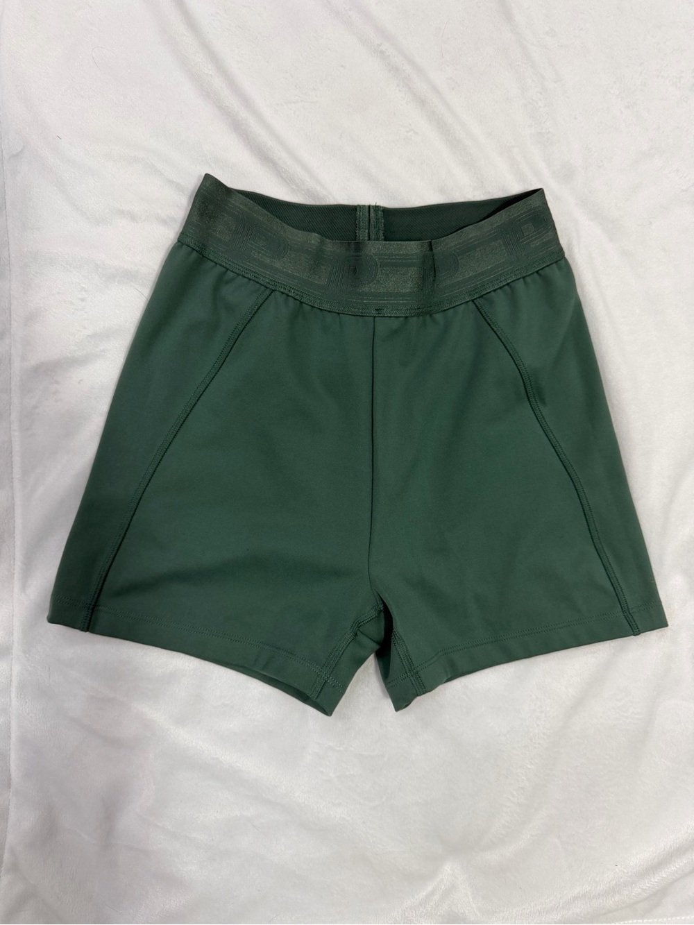 PINK Victoria's Secret Women’s S Deep Green Athletic Bike Shorts - 3 inch inseam